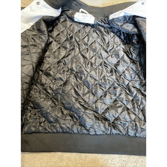 Vintage Y2K  rue21 Satin Varsity Jacket Size Medium White Los Angelos California - Picture 11 of 16